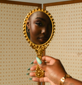 #1."Femme NOIR" by Cynthia Abalo Original 16x16'' (mounted)