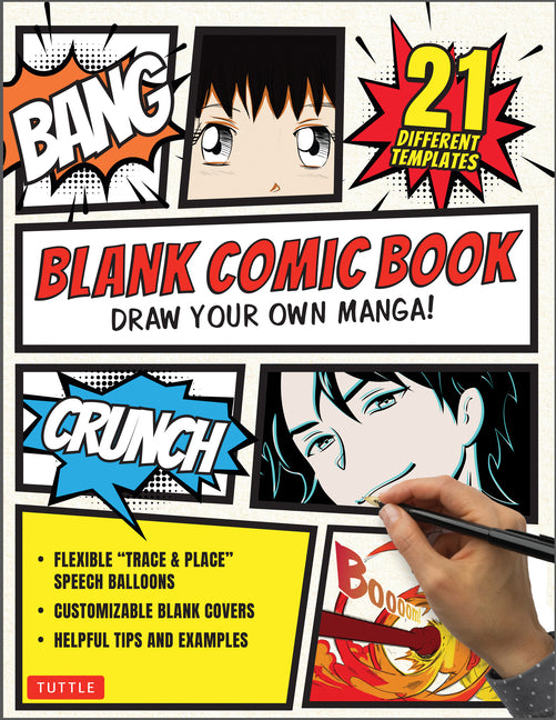 Blank Comic Book: Draw Your Own Manga! (84 Blank Pages of 21 Different Templates) - Ingram